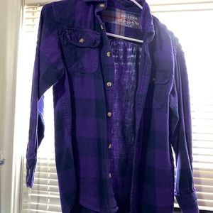 Purple button down